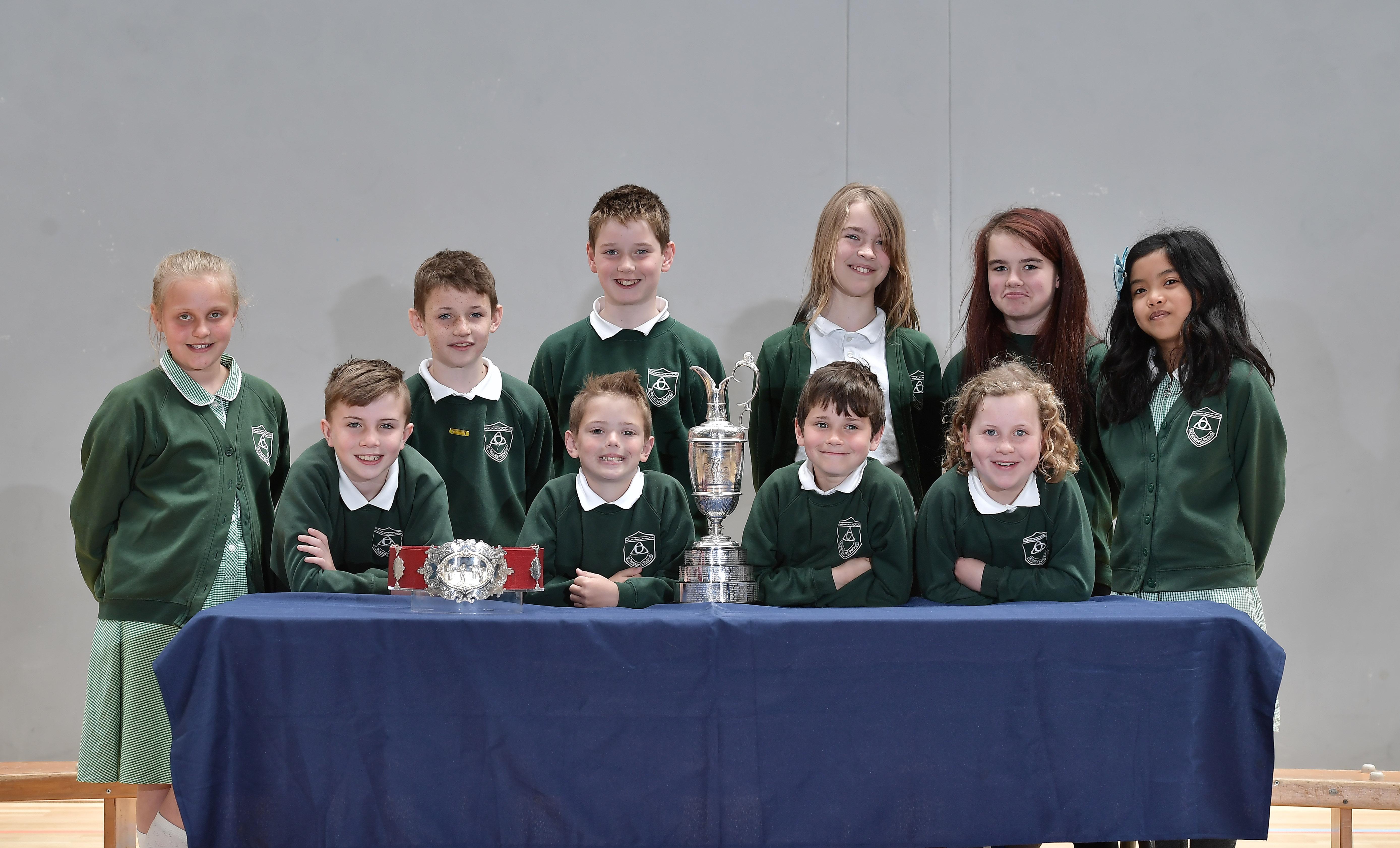 The Claret Jug on display at Coleraine University.