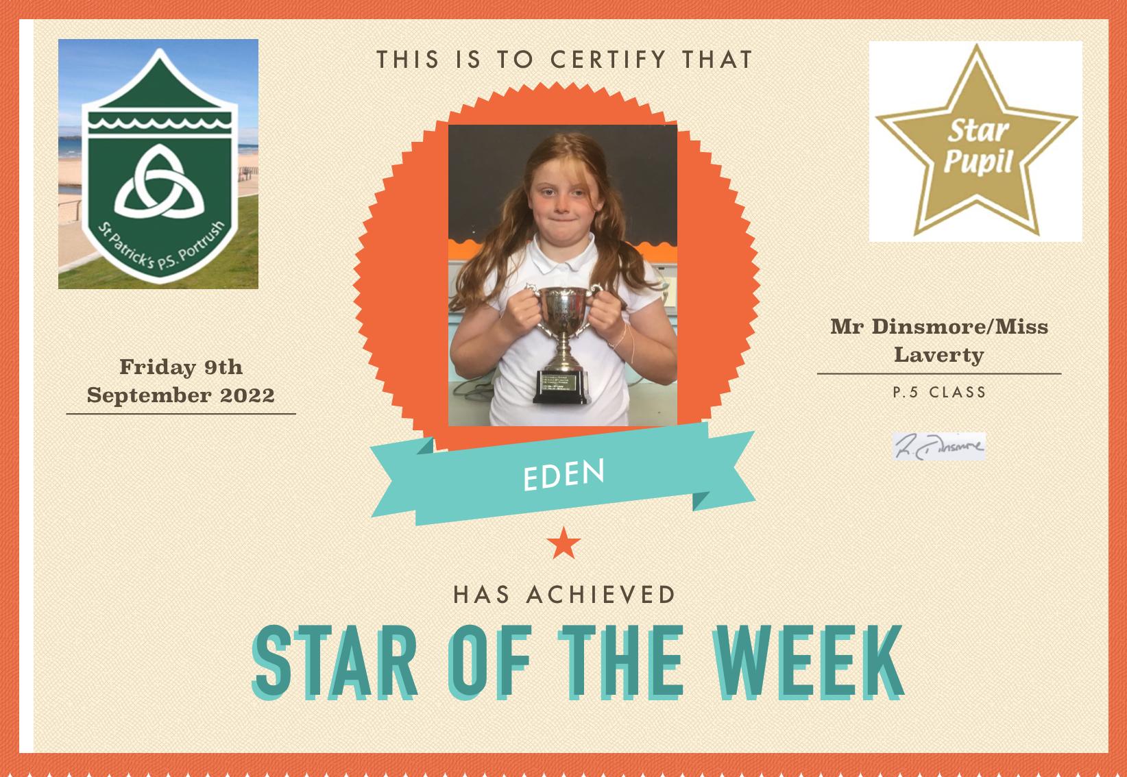 Primary 5 Star