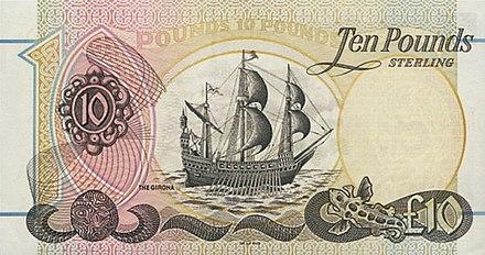 The Girona pictured on a ten pound note